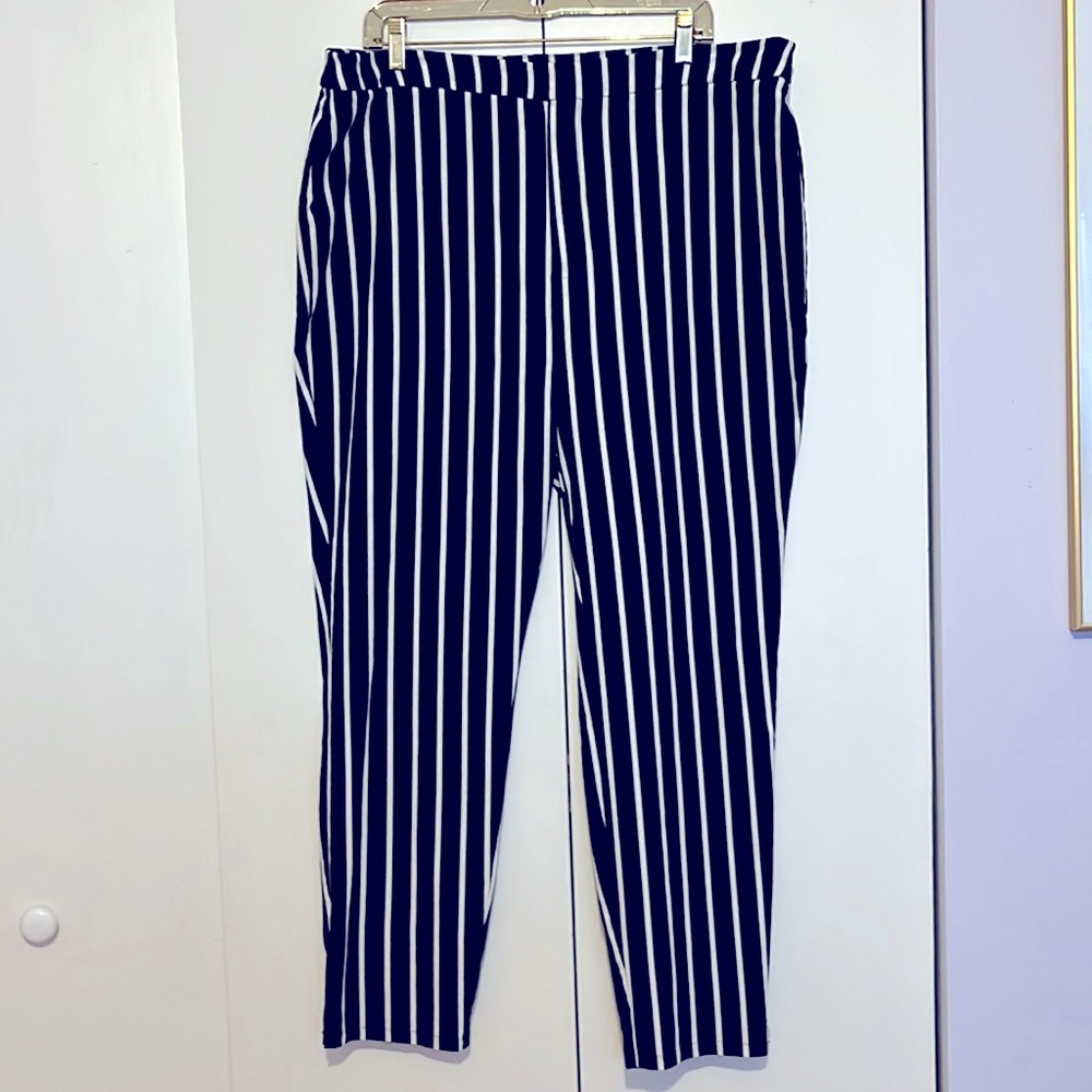 Stripe pull on pants 3XL
